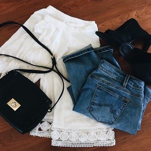 White Off The Shoulder Top